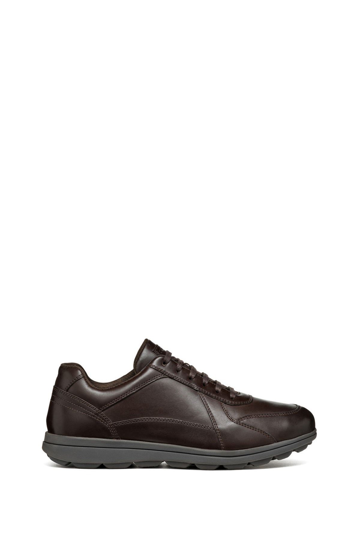 Geox Erkek Kahverengi Spherica Ec12 Bağcıklı Deri Casual Sneaker U45GRA00043C6009 | Derimod