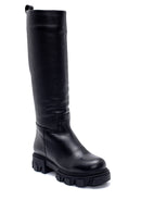 Women's Leather Thick Soled Boots | Derimod