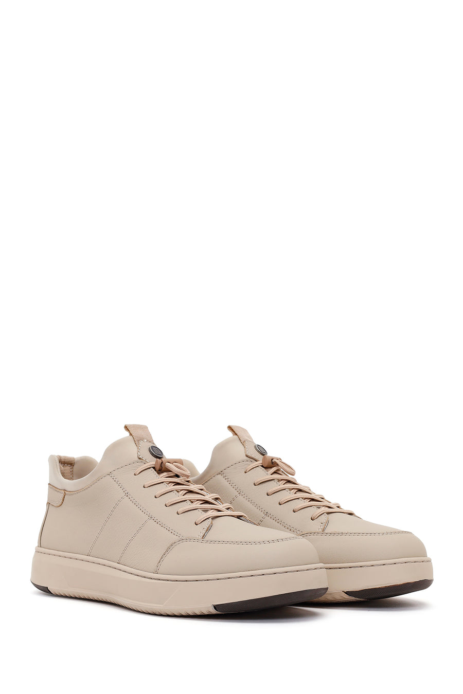 Derimod Fly Erkek Gri Bağcıklı Deri Casual Sneaker