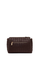 Woman Brown Printed Long-Strap Crossbody Bag | Derimod