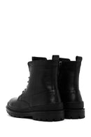 Men's Black Zippered Casual Leather Boots | Derimod