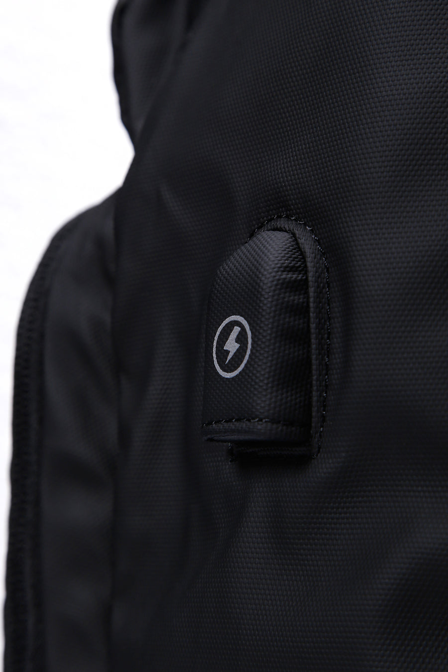 D-Pack Unisex Black Technological Fabric Backpack