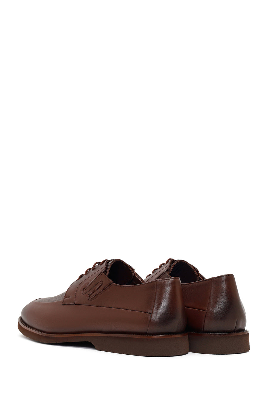 Men's Brown Lace-up Leather Casual Shoes