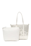 Woman Cream Long-Strap Printed Shoulder Bag | Derimod