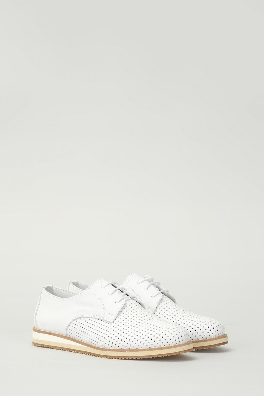White Women's Leather Shoes