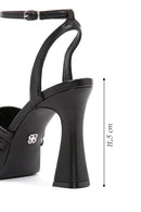 Women's Black Ankle Strap Platform Thin Heel Sandals | Derimod