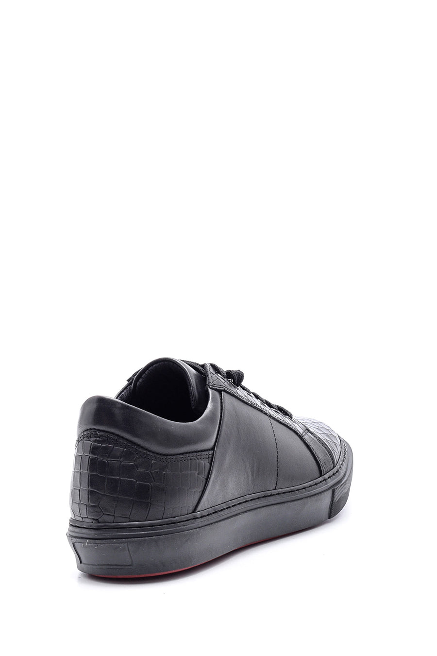 Men's Crocodile Detailed Leather Sneaker