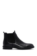 Men's Black Chelsea Casual Leather Boots | Derimod