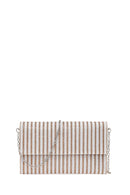 Woman Pink Chain Strap Rhinestone Evening Bag | Derimod