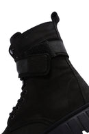 Men's Black Nubuck Leather Casual Boots | Derimod