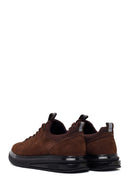Male Brown Lace-up Thick-soled Nubuck Leather Sneaker | Derimod