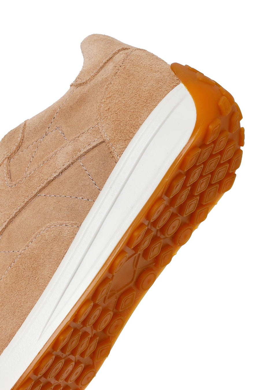 Kadın Bej Bağcıklı Süet Deri Sneaker