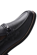 Men's Black Leather Casual Loafer | Derimod