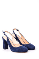 Women's Suede Heeled Shoes | Derimod