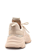 Women's Beige Stone Thick Soled Sneaker | Derimod