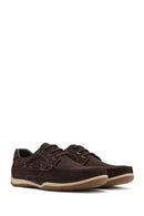 Men's Brown Lace-Up Nubuck Leather Casual Shoes | Derimod