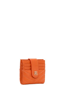 Woman Orange Quilted Card Holder | Derimod