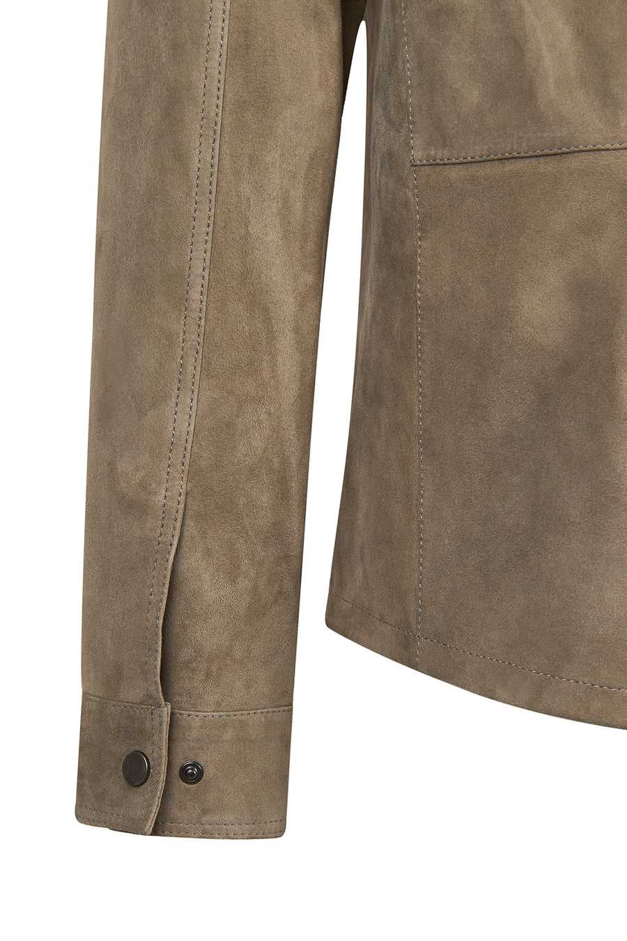 Martinez Male Mink Suede Leather Shirt Jacket