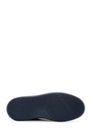 Men's Navy Blue Suede Leather Thick Soled Sneaker | Derimod