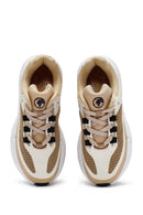 ACBC x Derimod Women's Beige Lace-Up Sneakers | Derimod
