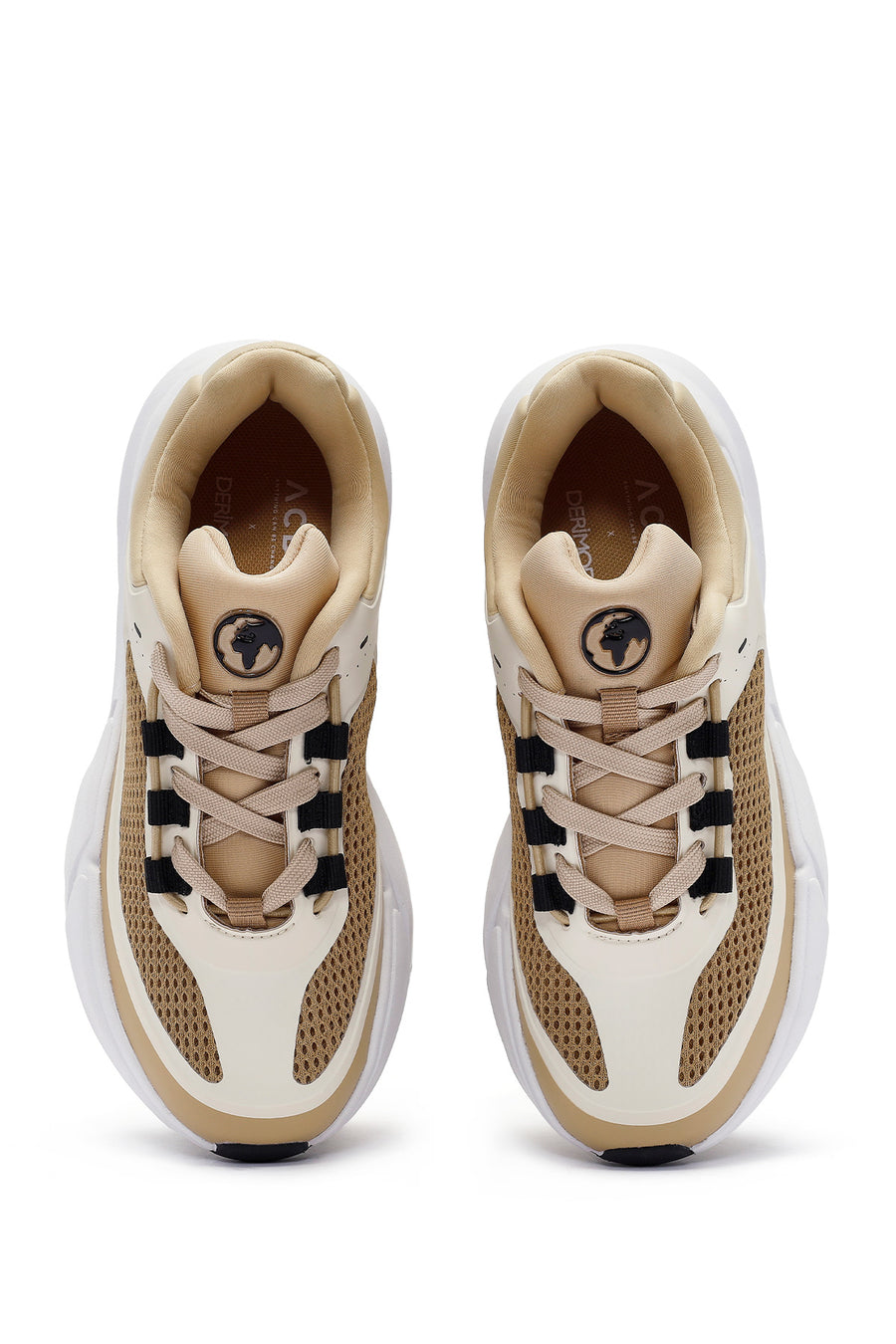 ACBC x Derimod Kadın Bej Bağcıklı Sneaker