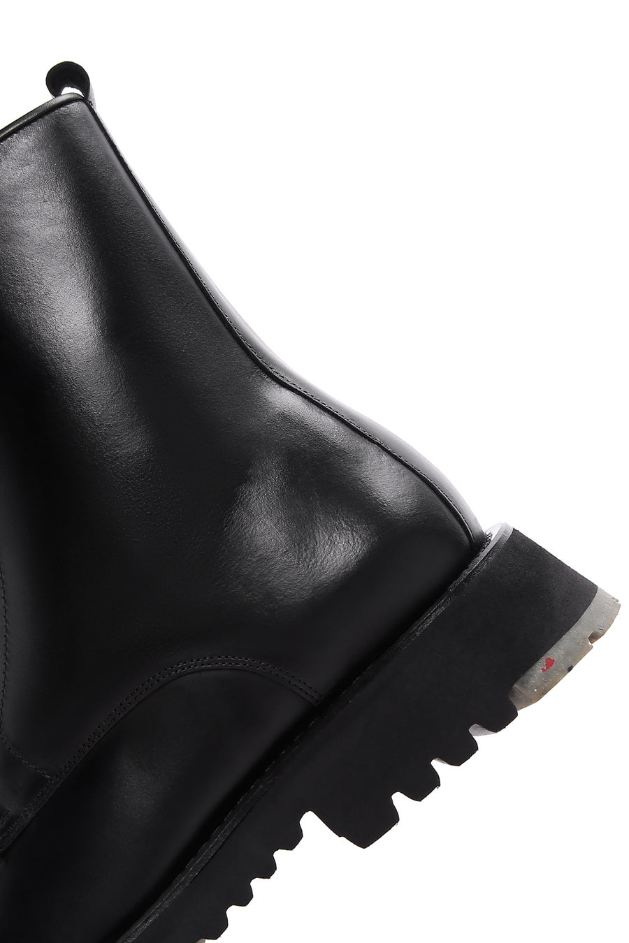 Men's Black Leather Zippered Boots