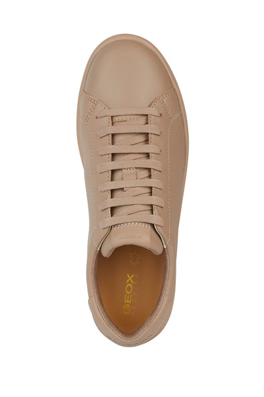 Geox Kadın Bej Spherica Ecub-1 Bağcıklı Deri Sneaker