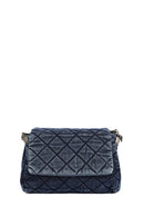 Women's Blue Fabric Shoulder Bag | Derimod