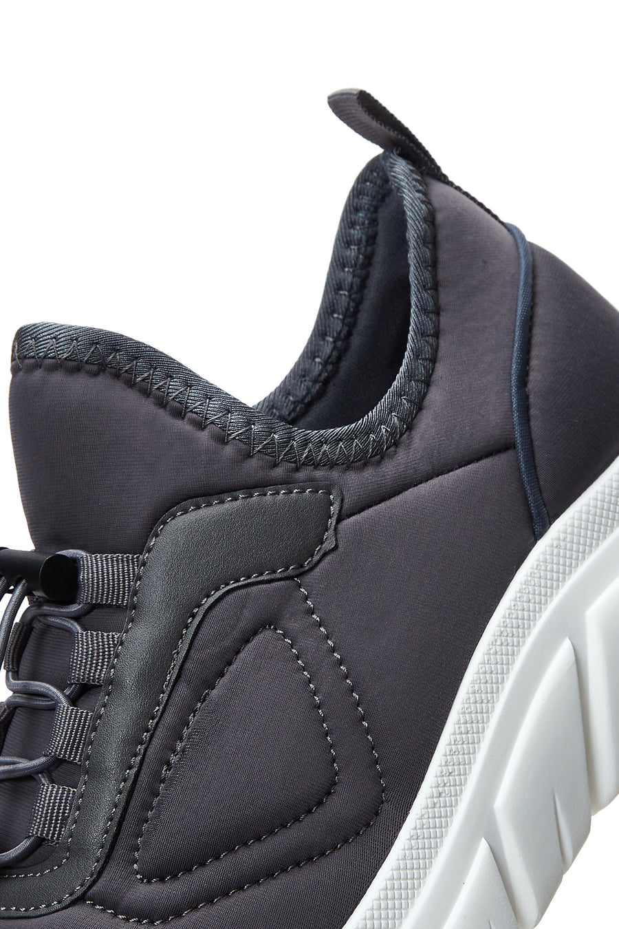 Kadın Gri Kalın Tabanlı Kumaş Sneaker