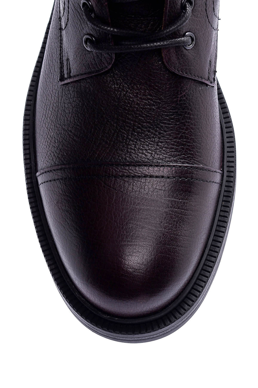 Men's Zippered Leather Boots