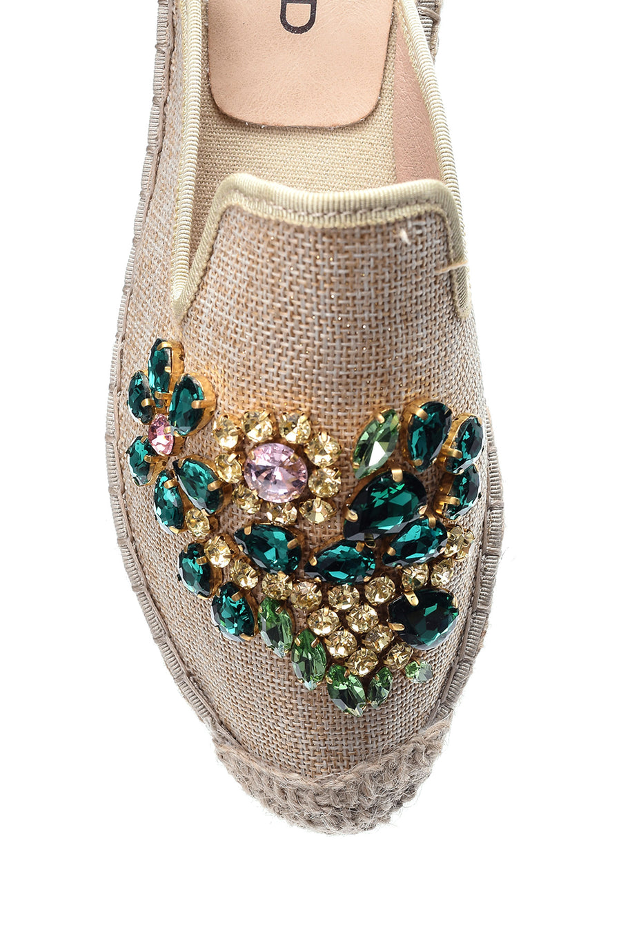 Kadın Taşlı Espadril Terlik