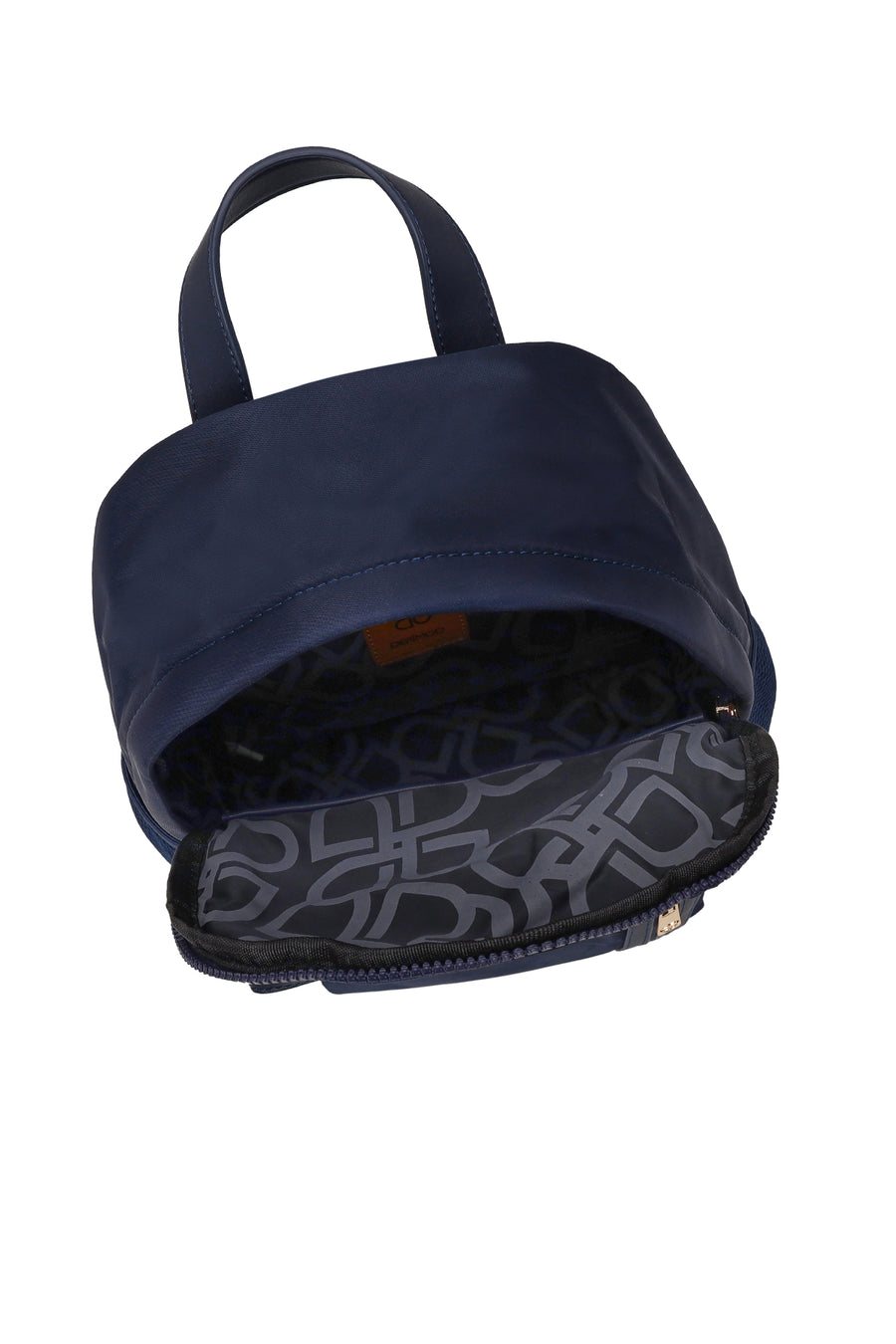 Woman Navy Fabric Backpack