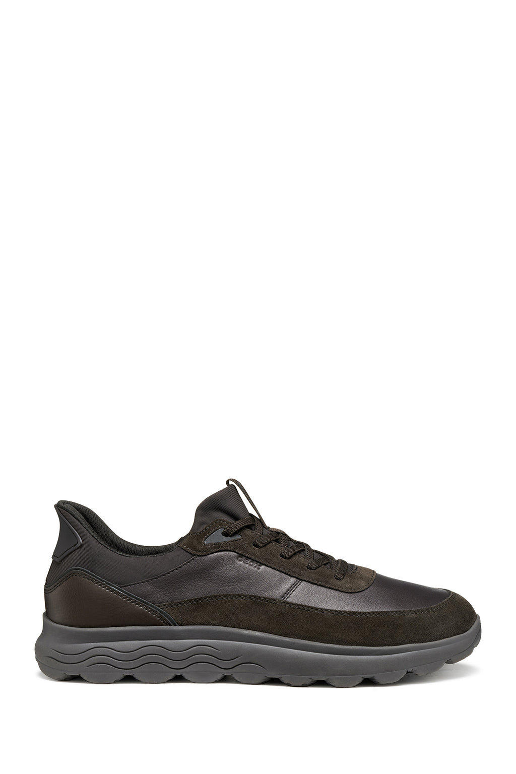 Geox Erkek Kahverengi U Spherıca Plus A - Nappa+Sued Bağcıklı Süet Sneaker