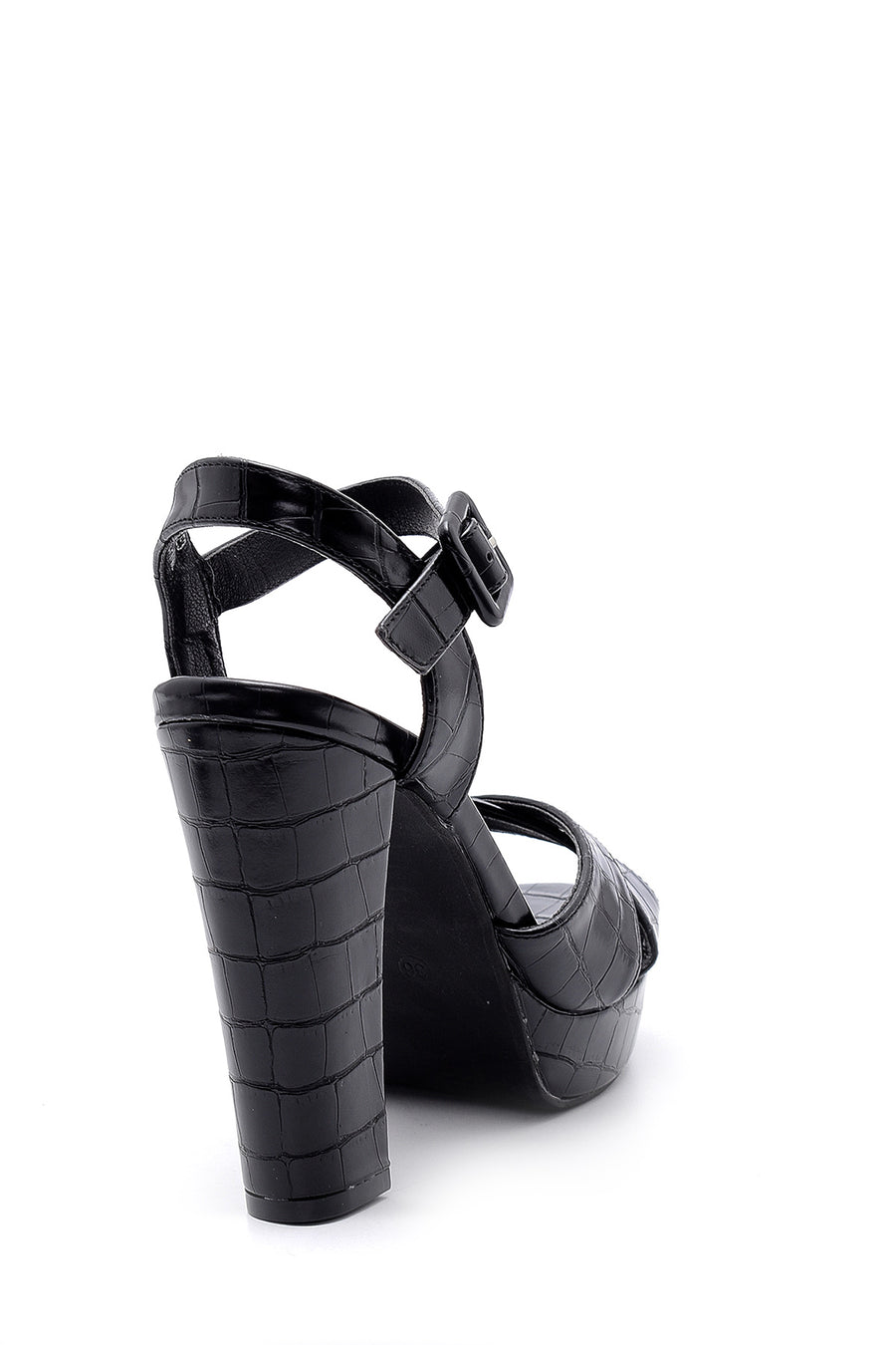 Women's Crocodile Patterned Heeled Shoes
