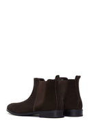 Men's Brown Suede Leather Chelsea Boots | Derimod