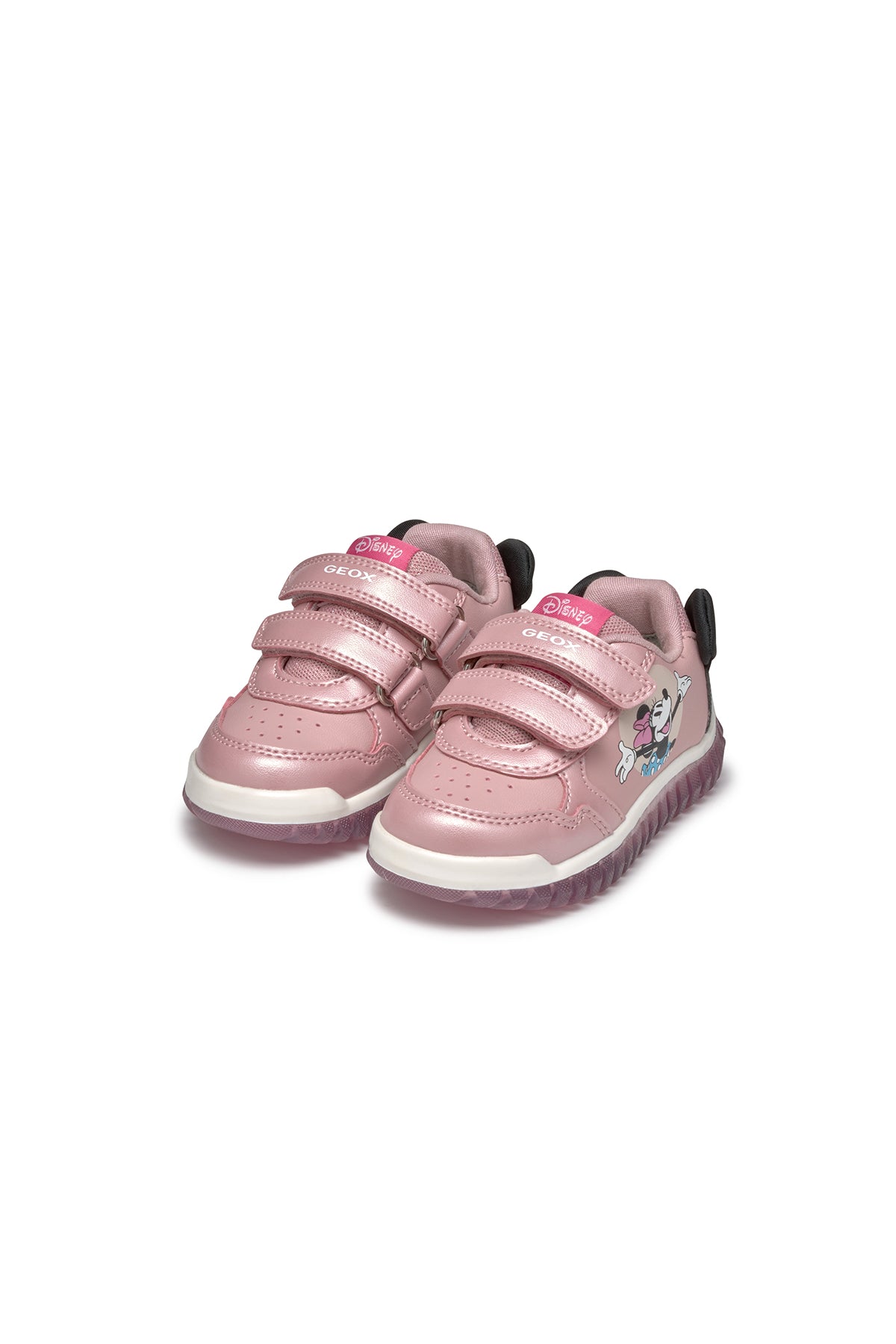 Geox Kız Bebek Pembe Lightyloo Bantlı Sneaker