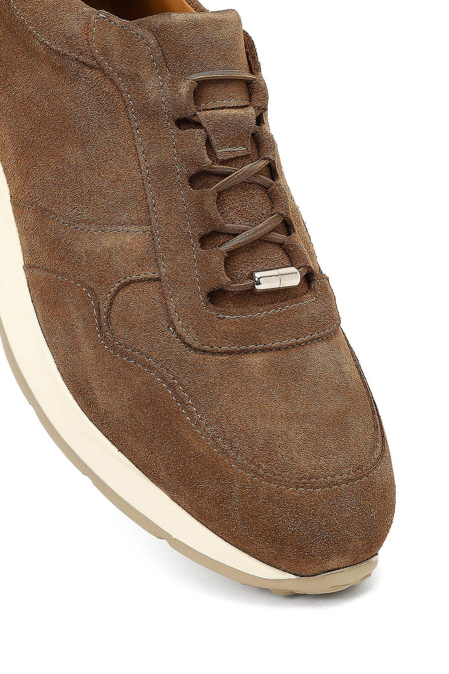 Erkek Taba Bağcıklı Süet Deri Sneaker