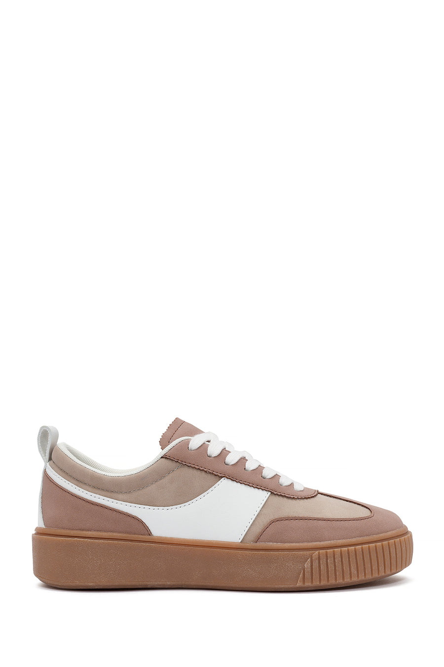 ACBC x Derimod Kadın Pembe Bağcıklı Süet Sneaker 25SFD435210 | Derimod