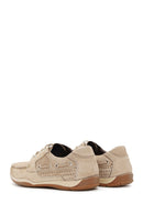 Men's Beige Nubuck Leather Casual Shoes | Derimod