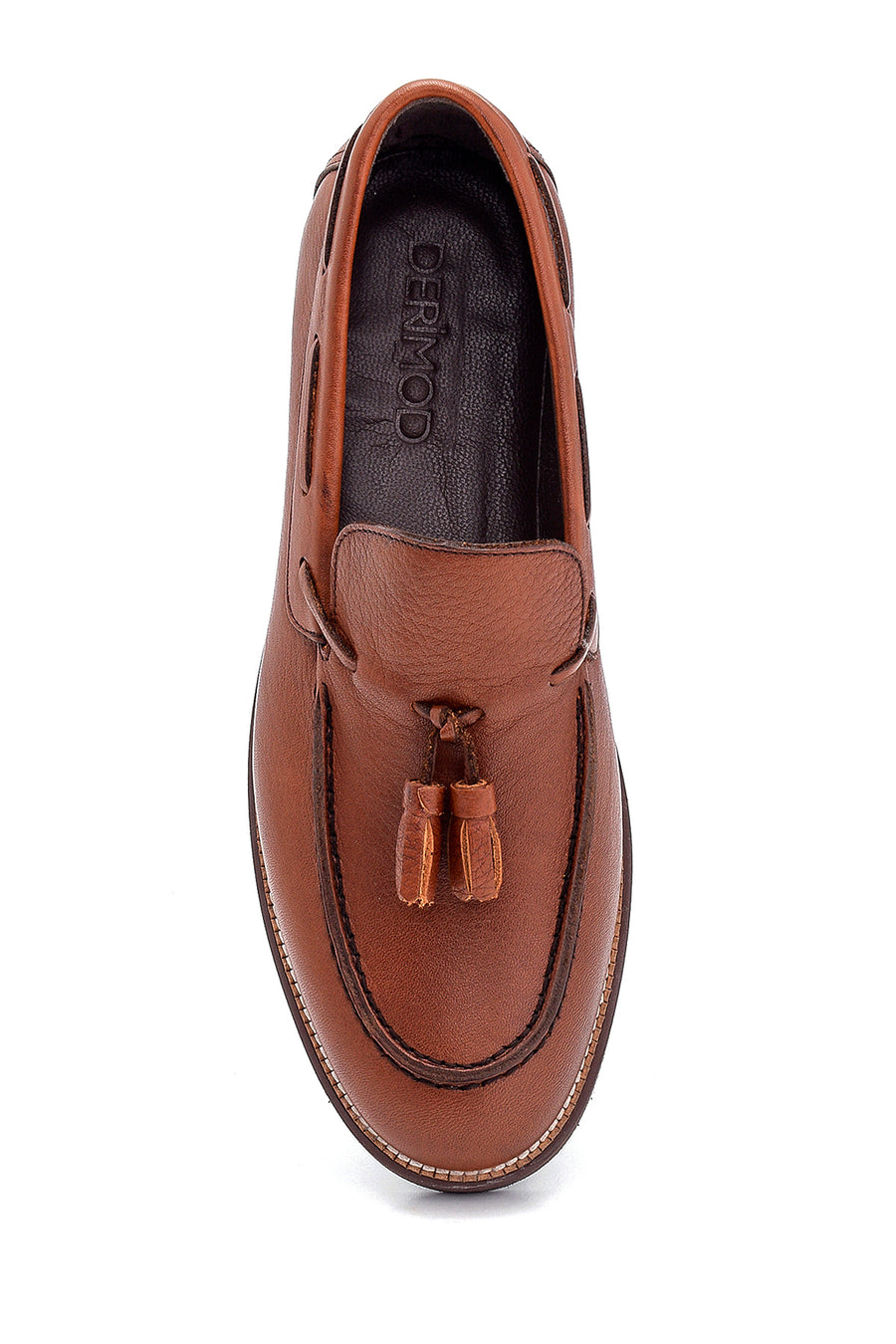 Erkek Deri Püskül Detaylı Loafer