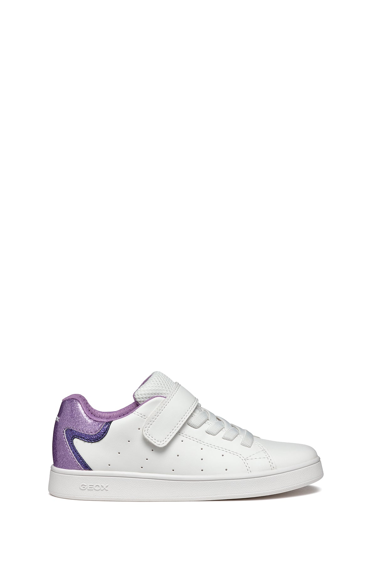 Geox Girls White Eclyper Lace-Up Sneaker J36LRA0BCKCC1030 | Derimod