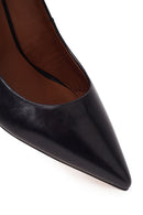 Kadın Siyah İnce Topuklu Deri Stiletto | Derimod