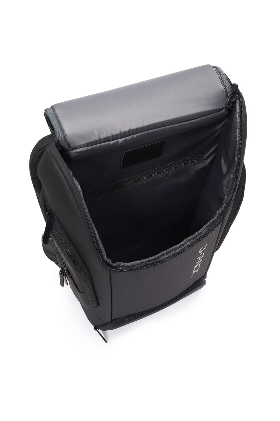 D-Pack Unisex Black Technological Fabric Backpack