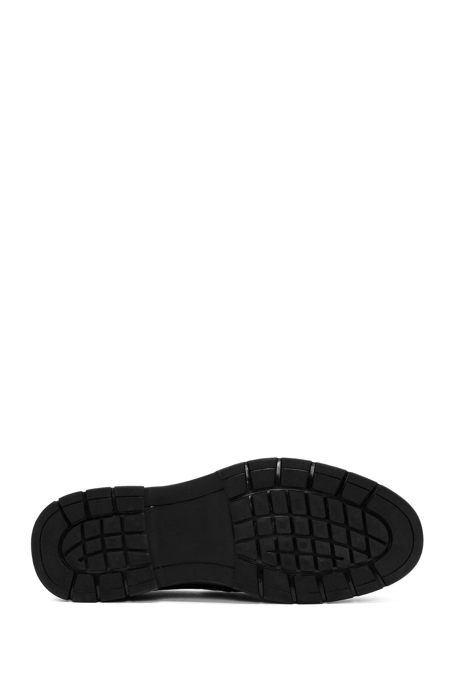 Men's Black Buckle Leather Casual Loafer