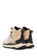 Women's Beige Lace-Up Outdoor Boots | Derimod