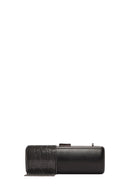 Women's Black Accessory Detailed Long Chain Strap Mini Clutch Bag | Derimod