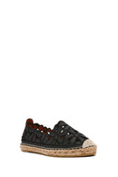 Women's Black Espadrille | Derimod