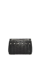 Women's Black Chain Strap Embellished Mini Evening Bag | Derimod