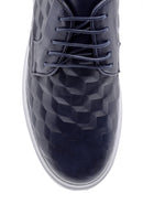 Men's Printed Leather Sneaker | Derimod