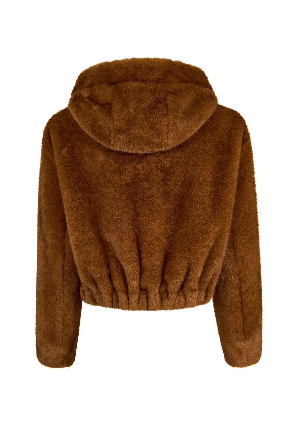 Arosa Kadın Camel Kapüşonlu Oversize Teddy Mont